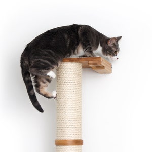 Cat Scratching Pole Cat Furniture Wall Mounted Cat Sisal Pole Cat Climbing Cat Scratching Furniture Cat Scratcher Catastrophic Creations image 4