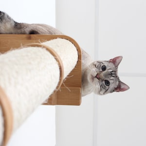 Cat Scratching Pole Cat Furniture Wall Mounted Cat Sisal Pole Cat Climbing Cat Scratching Furniture Cat Scratcher Catastrophic Creations image 5