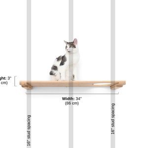 Cat Shelf, Cat Wall Furniture, Cat Escape Hatch Shelf, Wall Mounted Cat Shelf, Cat Shelves, Cat Wall Shelves, Cat Wall, Cat Tower, Cat Climb image 4