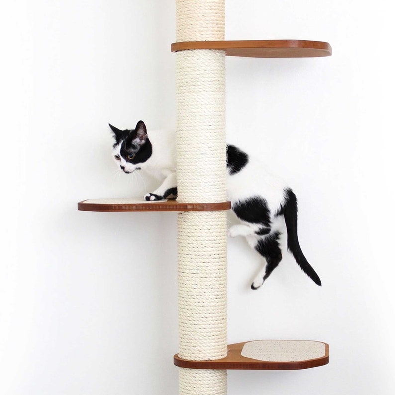 Deluxe Sisal Pole With Cork Traction Pads Cat Pole Cat Climb Toy Cat Tower Cat Scratching Cat Scratcher Cat Tree Catastrophic Creations image 5