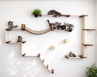 Cat wall furniture - Juggernaut Cat Condo, Cat Bed, Cat Shelves, Cat Bridge, Cat Hammocks, Cat Scratching Posts, Cat Tree, Cat Tower