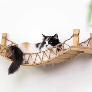 Cat Bridge Wall Mounted Cat Furniture Cat Sleep Cat Bed Cat Shelves Cat Shelf Cat Hammock Cat Play Cat Tree Catastrophic Creations image 9