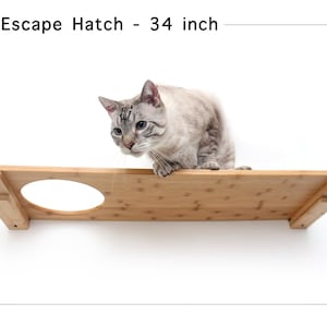 Cat Shelf, Cat Wall Furniture, Cat Escape Hatch Shelf, Wall Mounted Cat Shelf, Cat Shelves, Cat Wall Shelves, Cat Wall, Cat Tower, Cat Climb image 1