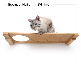 Cat Shelf, Cat Wall Furniture, Cat Escape Hatch Shelf, Wall Mounted Cat Shelf, Cat Shelves, Cat Wall Shelves, Cat Wall, Cat Tower, Cat Climb