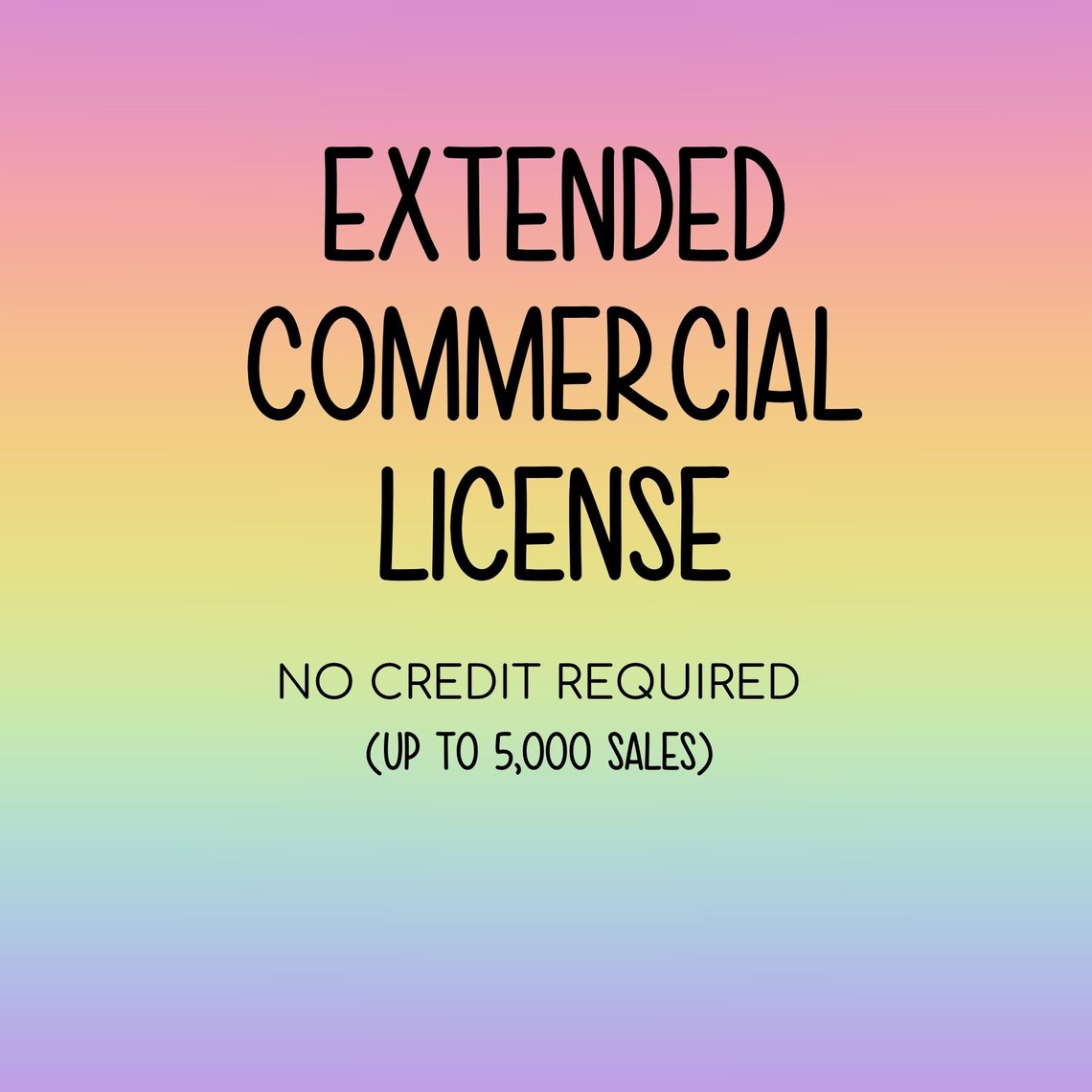 Extended Commercial License for 1 Seamless Pattern Up to Etsy