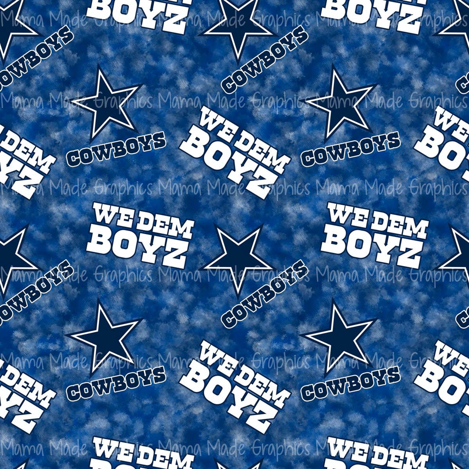Dallas Cowboys Seamless Pattern Seamless File Digital Paper Etsy