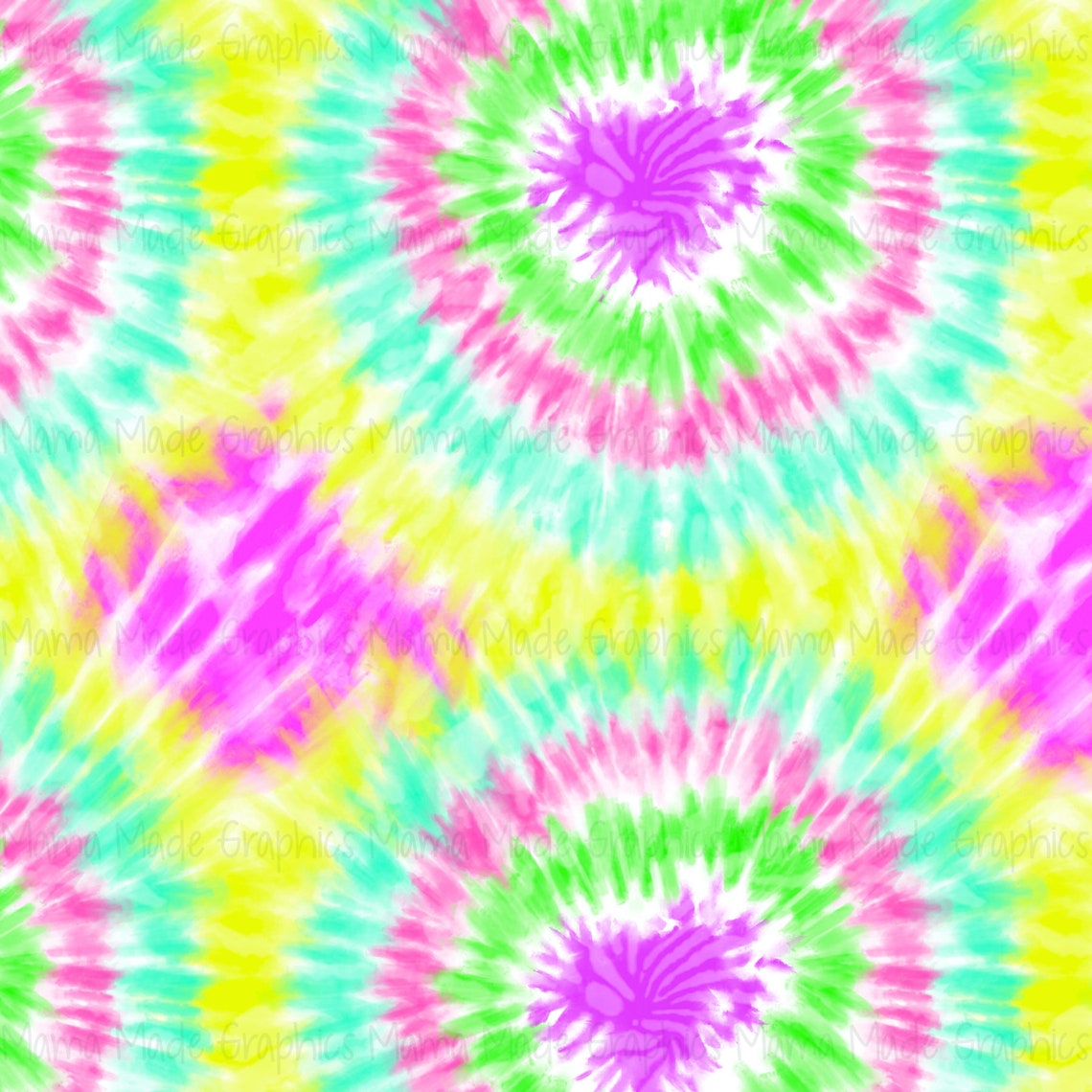 Tie Dye Seamless Pattern Neon Tie Dye Seamless File Digital | Etsy