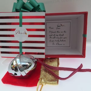 Polar Express Sleigh Bell, boxed gift set,  PERSONALISED TICKET The most authentic bell
