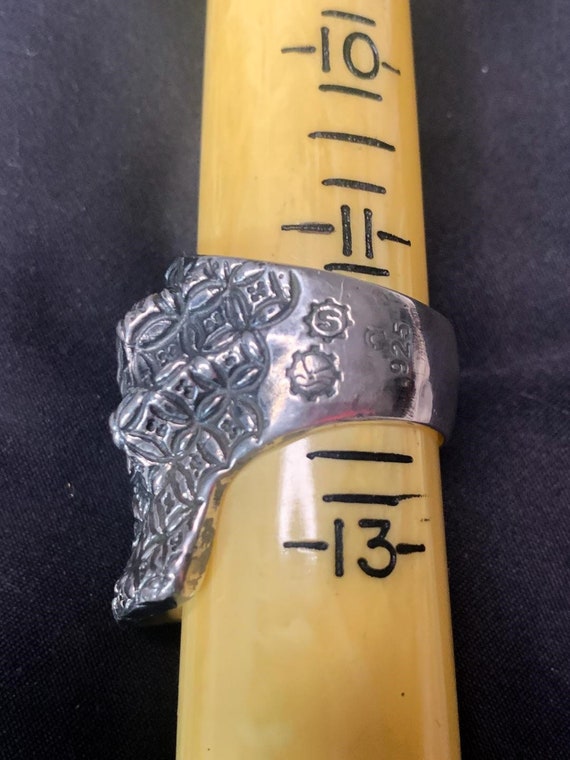 Rare Vintage STARLINGEAR Puncher Sterling 925 Ring US12 Rare Vintage STARLINGEAR Puncher Sterling 925 Ring US12