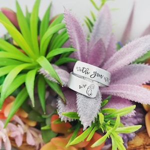 With you went so much of me Pregnancy Loss Ring Infant Loss Jewelry Miscarriage Remembrance Jewelry Child Loss Mothers Ring WYWSMOM