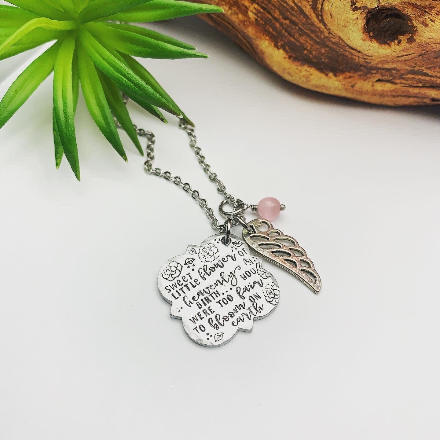 Angel Baby Necklace Pregnancy Loss Necklace Baby Loss Jewelry Etsy