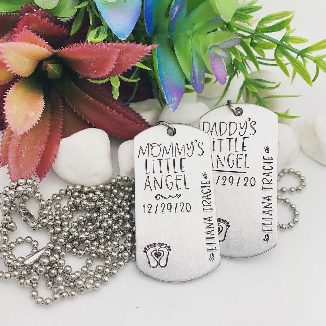 Angel Baby Necklace Set Pregnancy Loss Necklace Baby Loss Etsy