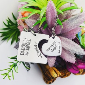Angel Baby Necklace Set - Pregnancy Loss Necklace - Baby Loss Jewelry - Miscarriage Necklace - Angel - Miscarriage Gift - Key Chain