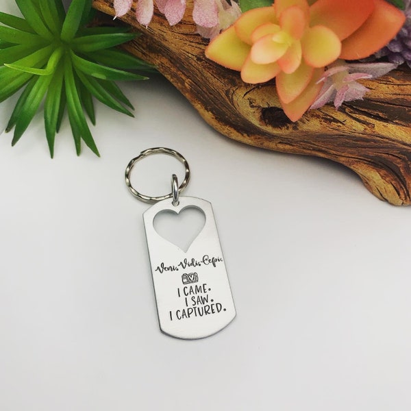 Photographer Gift, Photography Key Chain, Camera Gift, Camera Key Chain, Photography Love Key Chain, Motivational Key Chain