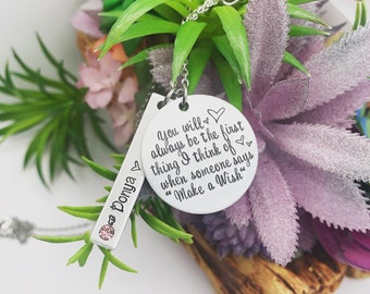 Angel Baby Wings Hand Stamped Miscarriage Necklace Mommy of an Angel Mothers Necklace Baby Memorial Infant Loss Miscarriage Necklace Gift