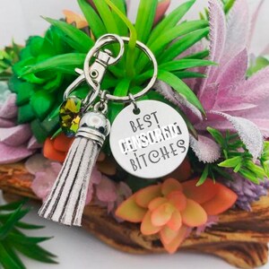 MATURE - Best B Keychain - Best Friend Keychains - Bitches Keychain - Hand stamped Keychain - Best Bitch Gift - Funny Keychain - Sweary