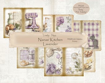 Shabby Chic Floral Printable Ephemera ~ Paper crafts~Journal Paper~Scrapbooking Digital Paper~Downloadable paper~Elegant craft paper