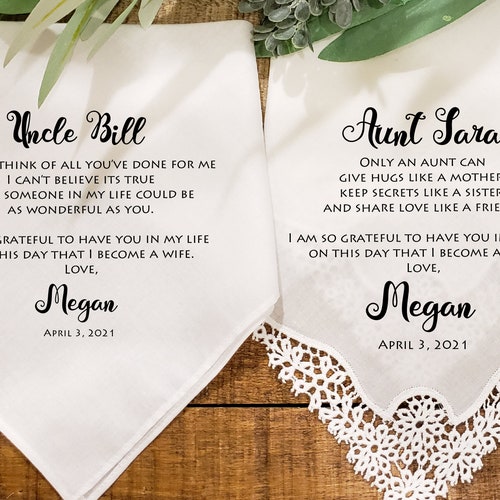 Aunt Wedding Gift From Bride Aunt of the Bride Gift Wedding Etsy