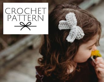 Crocheted Bows in 3 Sizes Crochet Pattern