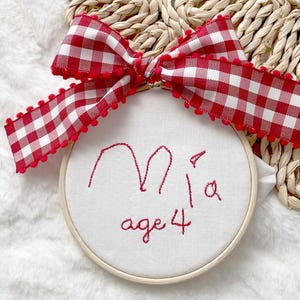 Personalized Embroidered Family Christmas Ornament