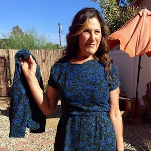50s Rayon Dress w/Bolero