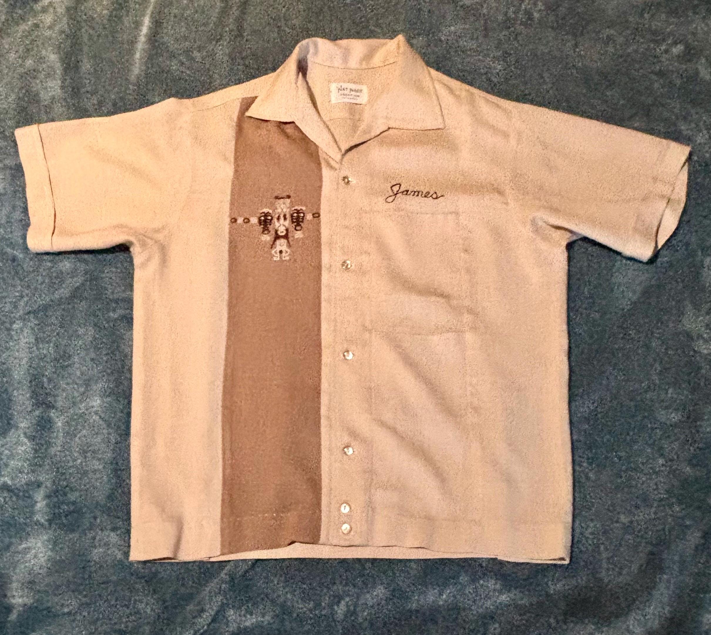 1950年代オリジナルレーヨンティキボウリングシャツ S/M - Etsy 日本