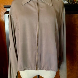 50´S Vintage・CAMPUS】BLACK RAYON JACKET