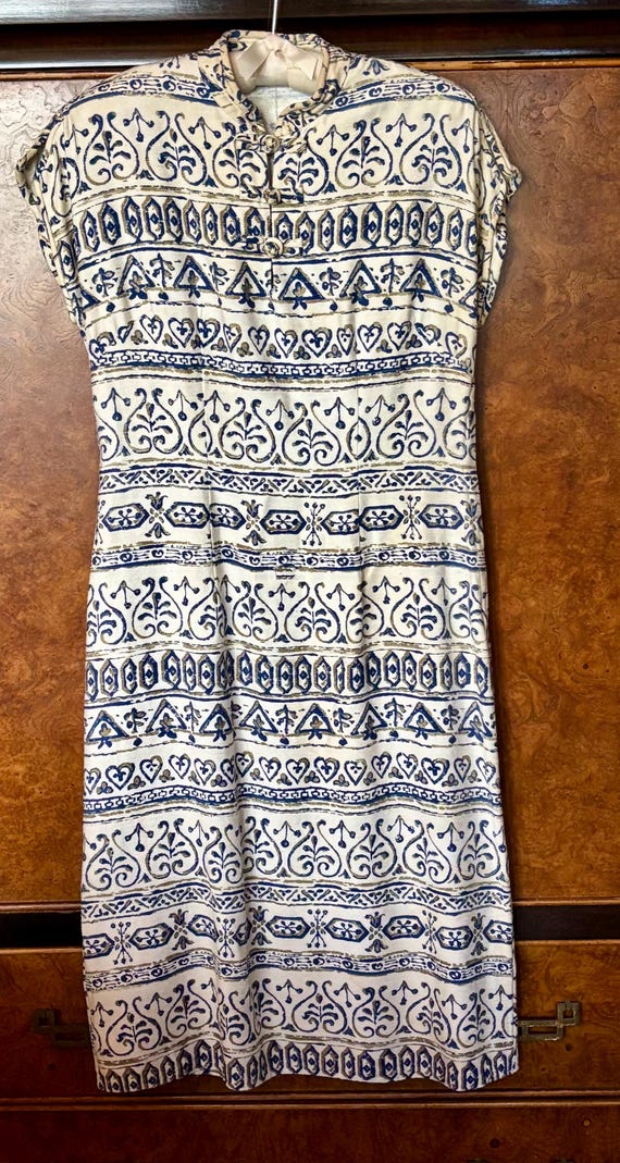 Early 40s-50s Hawaiian Cheongsam Kahana Manufacturing Co. M