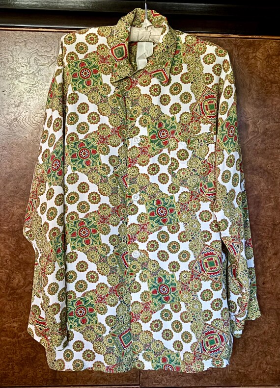 1940s Enro Cold Rayon Persian Splendor Pajama Set… - image 2