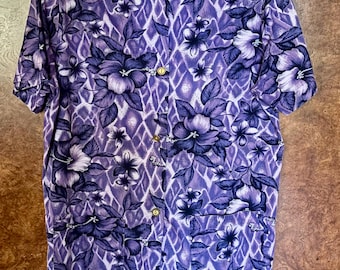 1950s Tiki Teatimer Hawaiian Tunic L