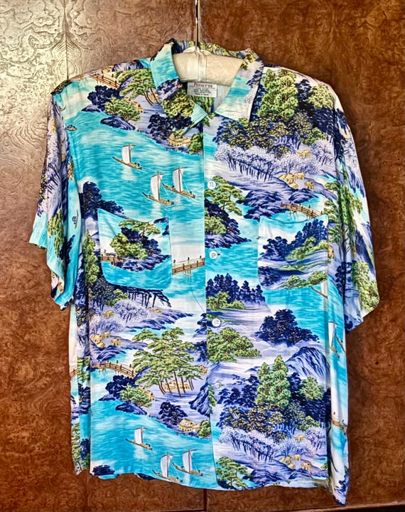 1950s penneys hawaiian rayon - Gem 1950s penneys hawaiian rayon - Gem