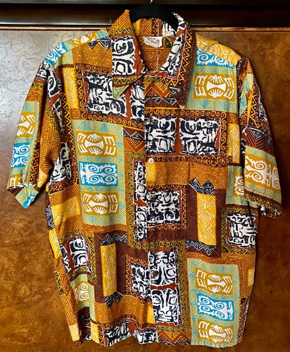 1960s-70s Tiki Hawaiian Cabana Set ML - Gem