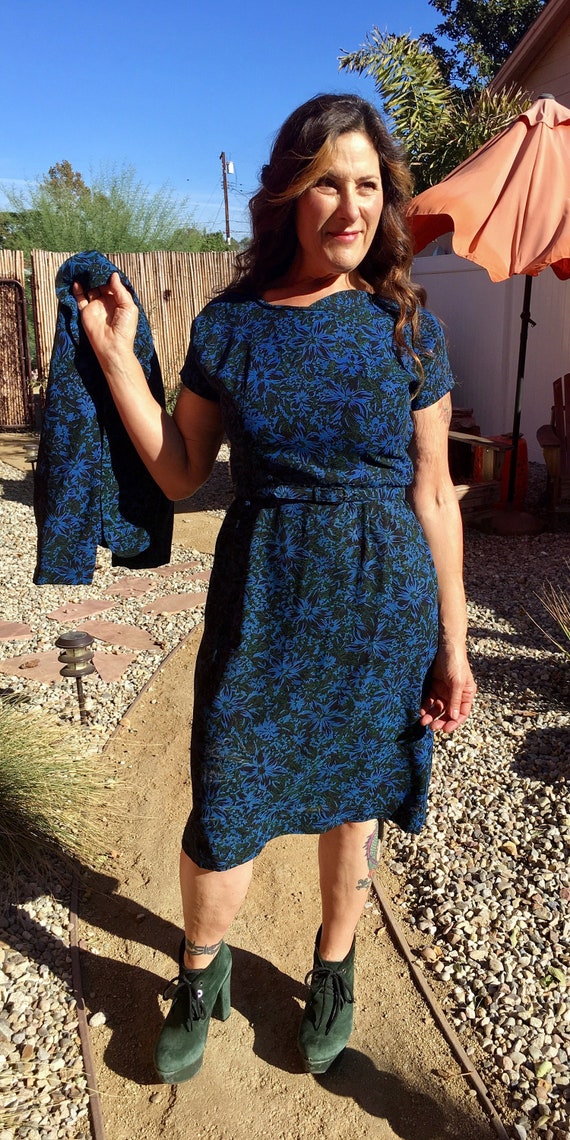 50s Rayon Dress w/Bolero