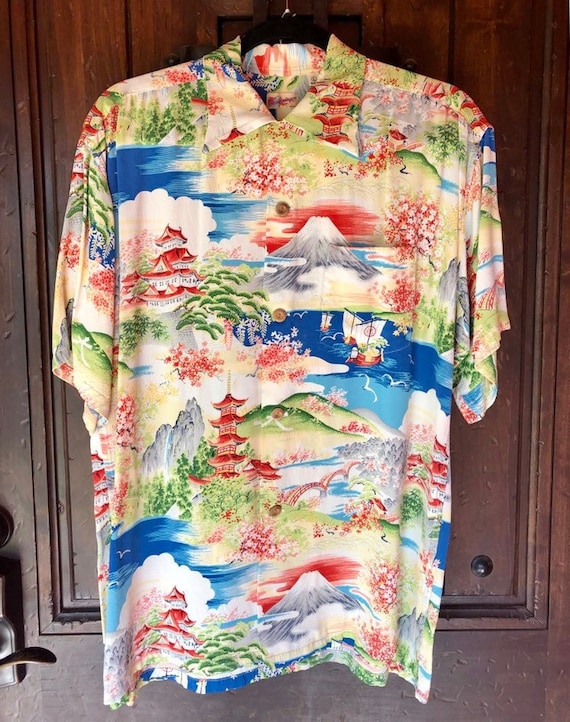 Reproduction Sun Surf Pagoda Shirt L - image 1