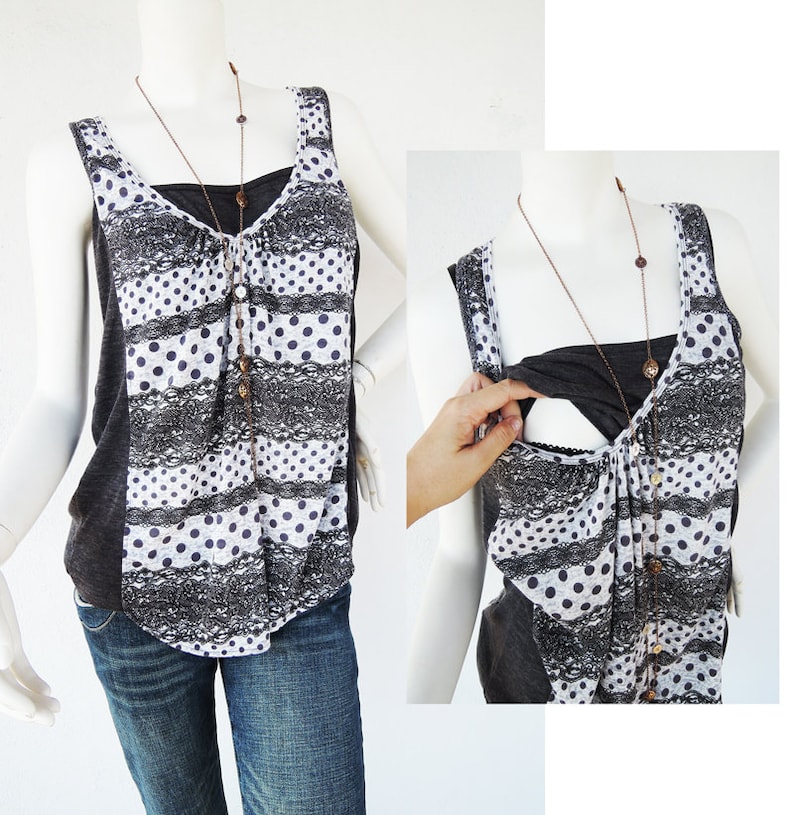 lace maternity shirt