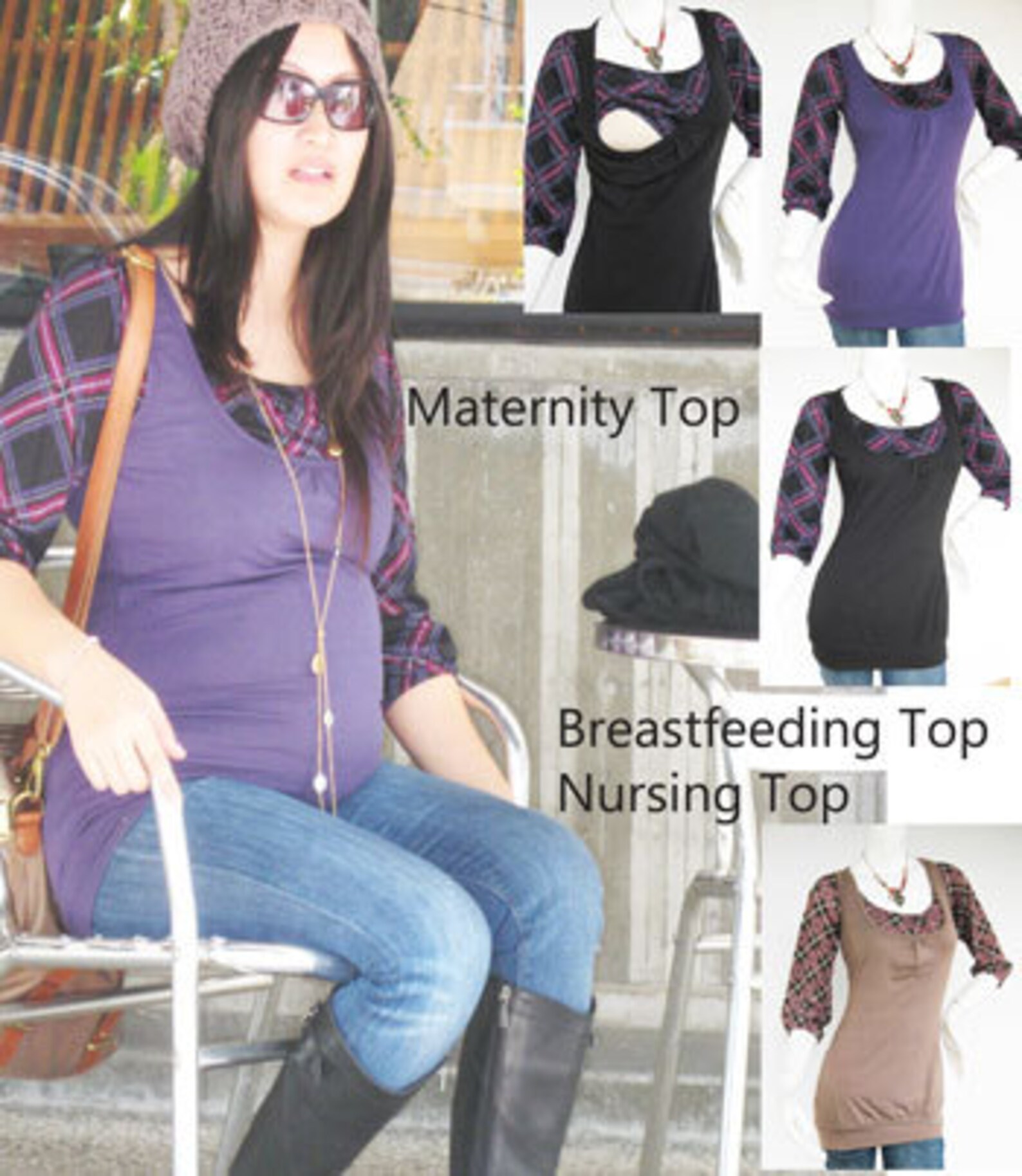 Maternity Clothes / Nursing Tops / Breastfeeding Shirt / BECCA Etsy