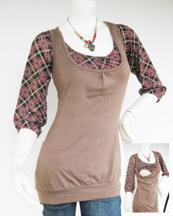 Maternity Clothes / Nursing Tops / Breastfeeding Shirt / BECCA Etsy