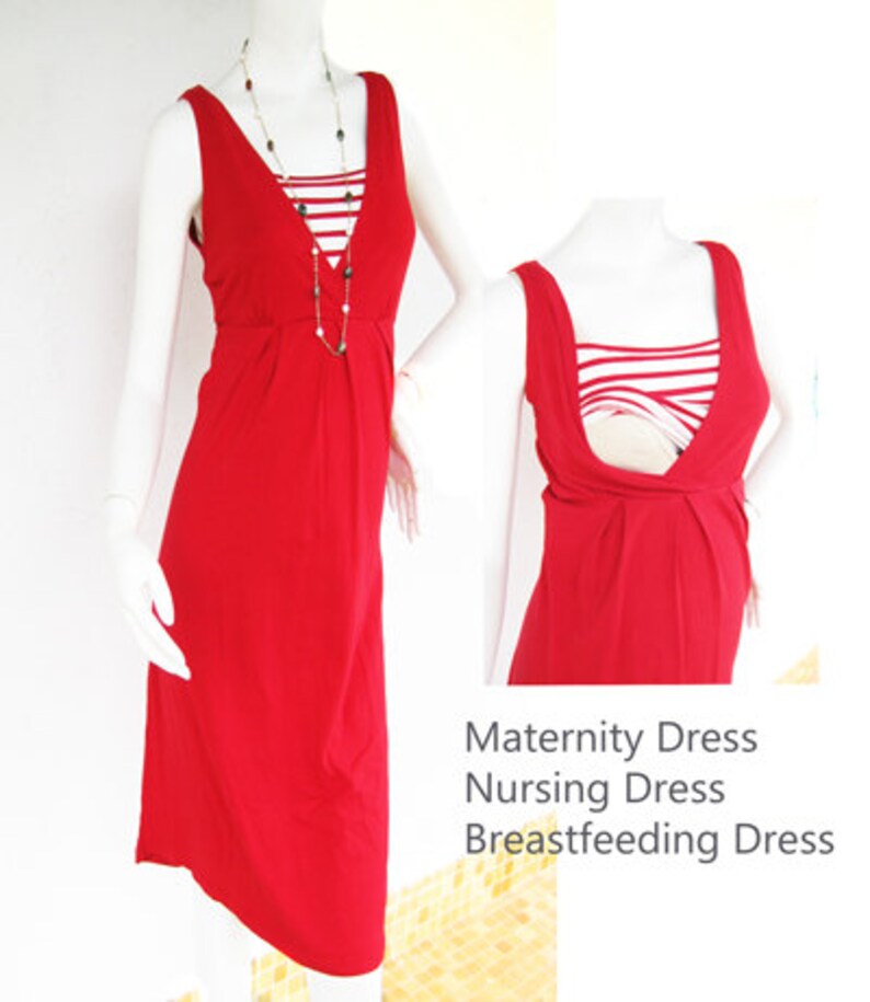 NAUTICAL Maternity Dress / Nursing Dresses / Breastfeeding Etsy