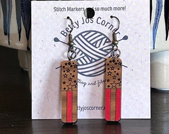 Charming Lightweight Wood Earrings - Handmade in America
