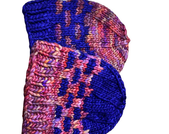 Easy Knit Hat Pattern - Super Bulky Yarn - Quick & Cozy