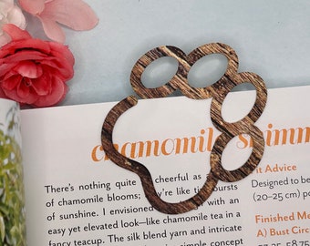 Flexible Paw Book Marker with Wood Grain Design - Lightweight and Thin