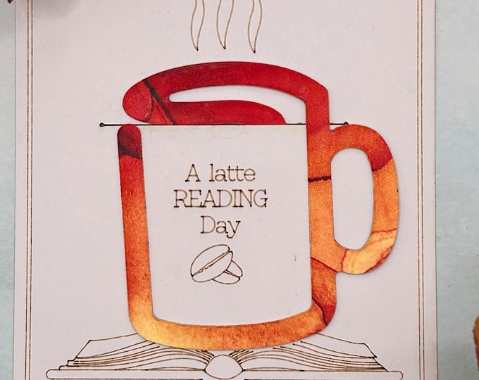 Flexible Coffee latte Book Marker - Lightweight and Thin