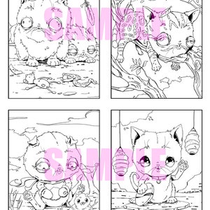 Cat Life Coloring Book Digital Download, Funny Coloring Book, Cat ...