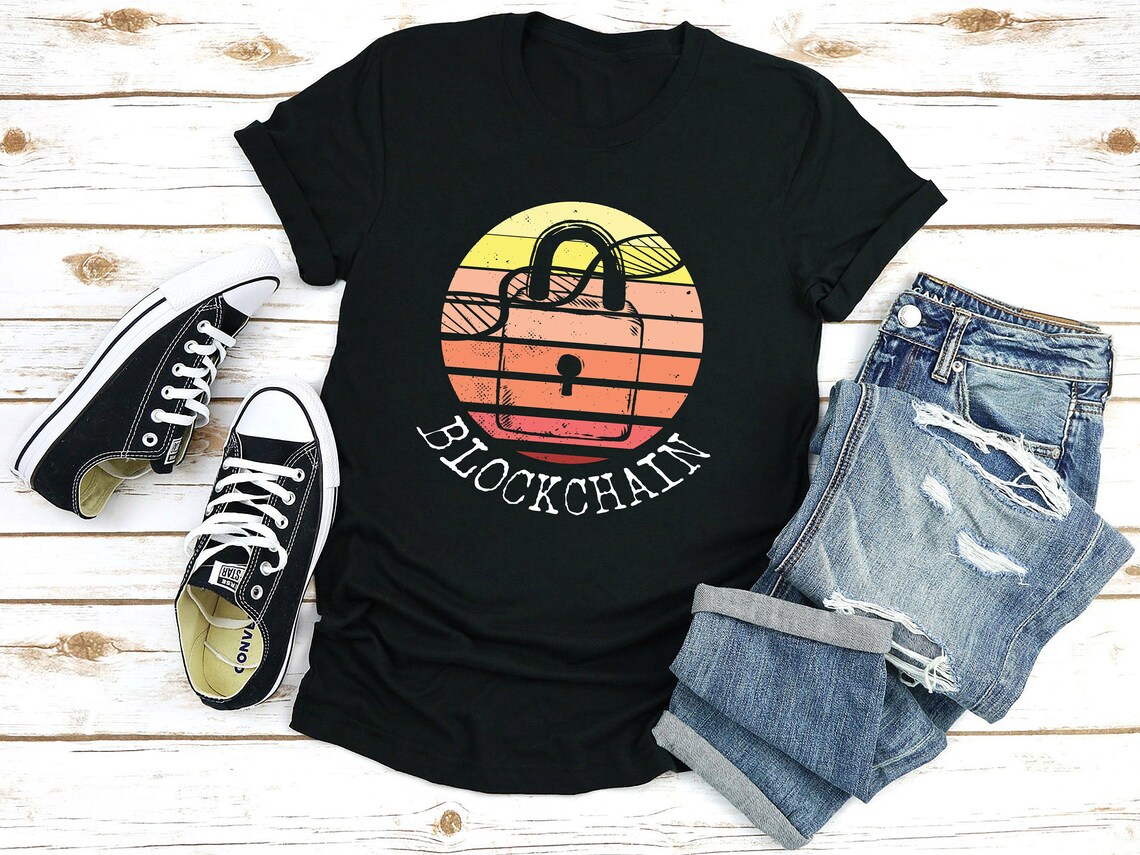 Blockchain DNA Padlock Shirt Crypto Mining Shirt Crypto | Etsy
