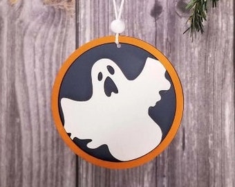 Set of 3 Fun and Spooky Ghost Ornaments - Great for Halloween Decorating