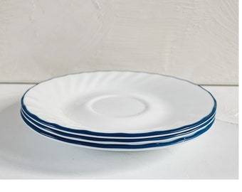 Collection of Three Blue and White Corelle Small Plates