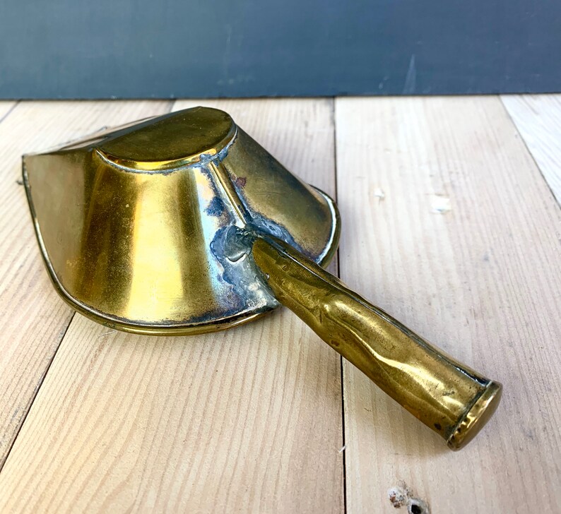 Antique Vintage Kitchen Brass Scoop Measuring Tea Coffee Flour Etsy