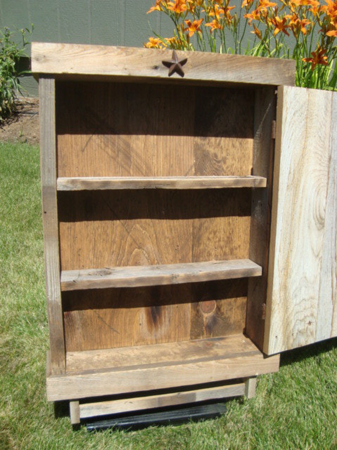 Reclaimed Farmhouse Rustic Medicine with mirror Etsy