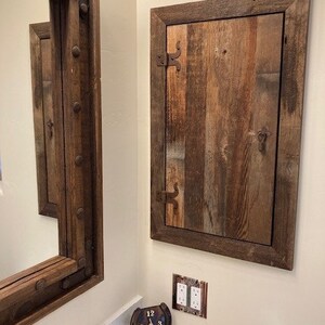 Recessed Reclaimed Farmhouse Medicine Cabinet - Etsy