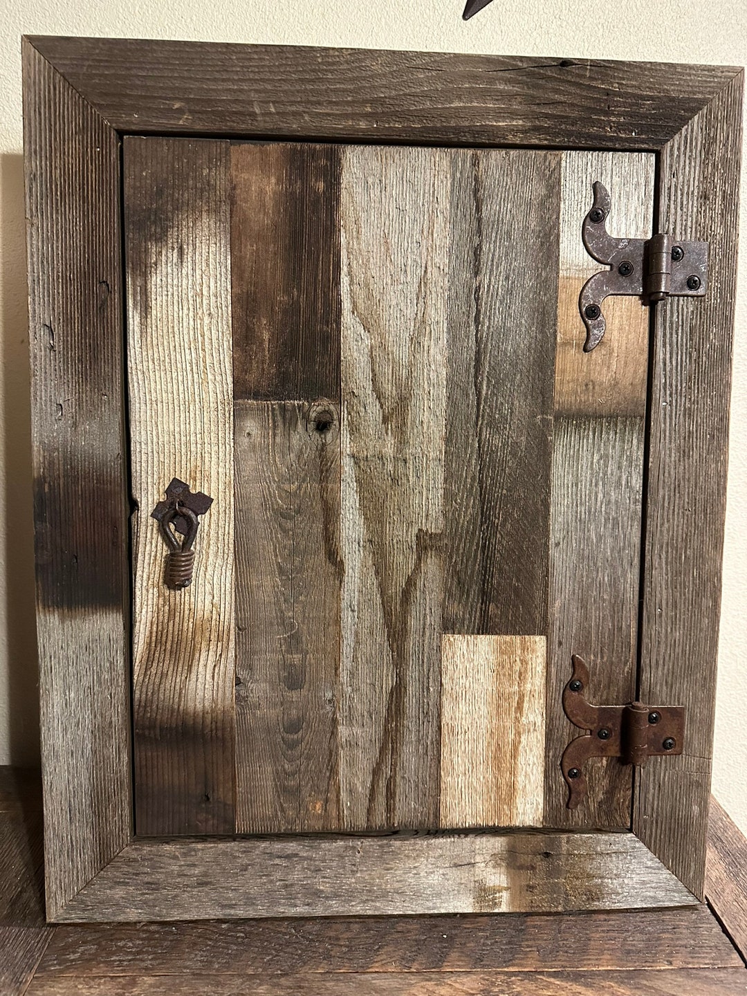 Recessed Reclaimed Farmhouse Medicine Cabinet - Etsy